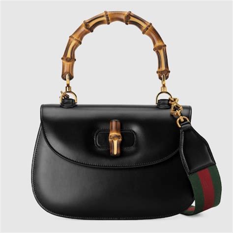 gucci tbb460851003|Gucci Bamboo 1947 medium top handle bag .